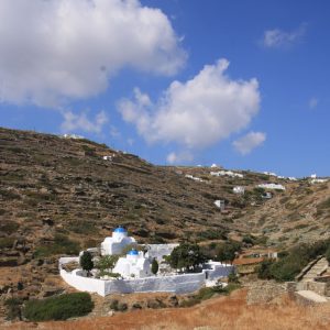 Paysages de randonnées dans les Cyclades, à Sifnos