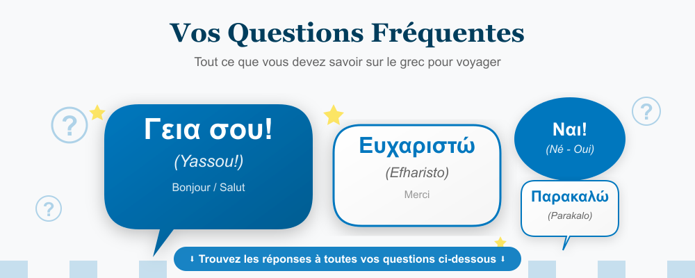 Questions fréquentes sur l'apprentissage du grec pour voyager en Grèce